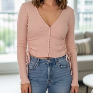 Princess Polly Cream Crop Top